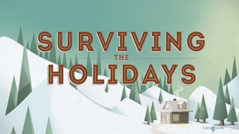 grief share surviving the holidays banner graphic